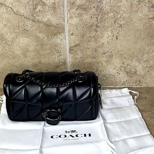 Coach Quilted Tabby 20 in Black - Gunmetal